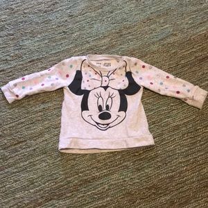Minnie Mouse polka dot soft pullover sweatshirt